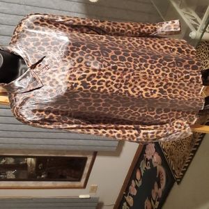 Animal print  blouse women top